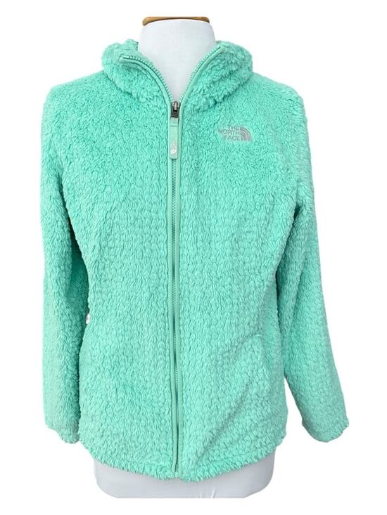 The North Face Other - The North Face Laurel Fleece Full Zip Jacket Mint Green Youth Kids Girl’s XL 18